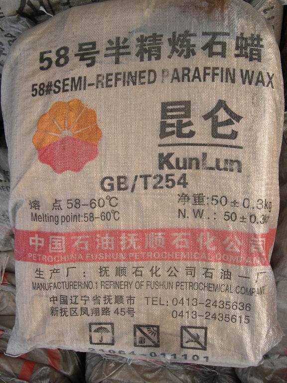 Semi Refined Paraffin Wax58/60