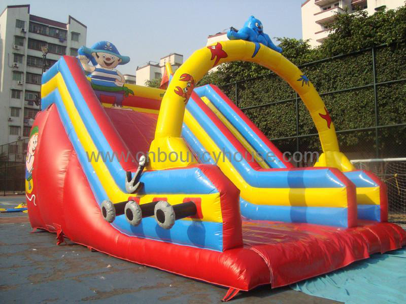 Inflatable slide/dry slide/water slide