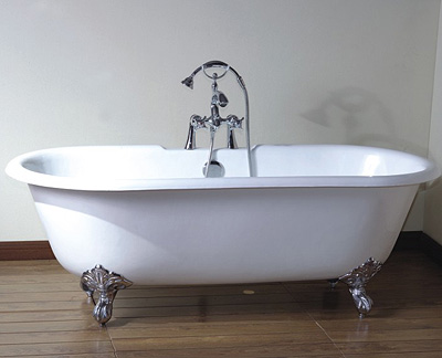 Clawfoot Bathtub, Cast-Iron Bathtub