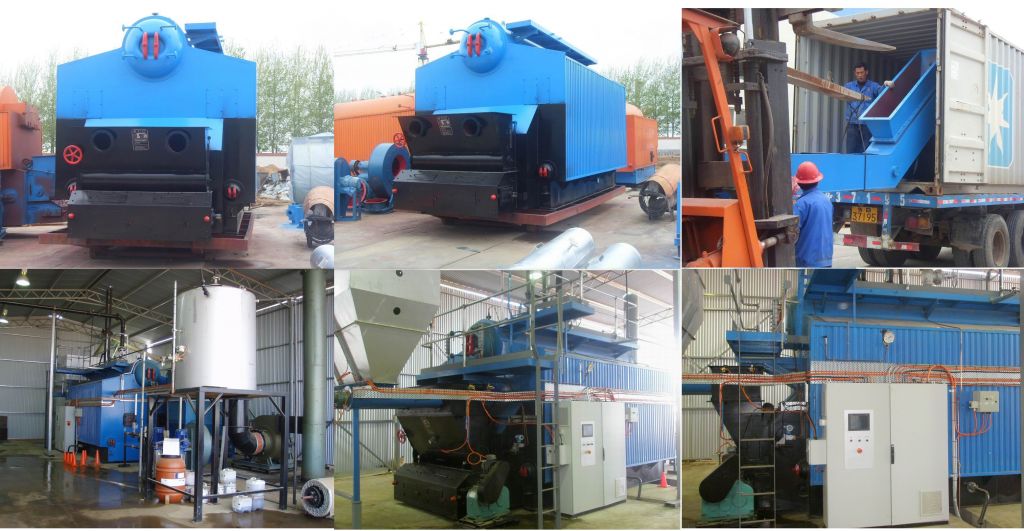 Biomass fuel fired water tube package steam boiler