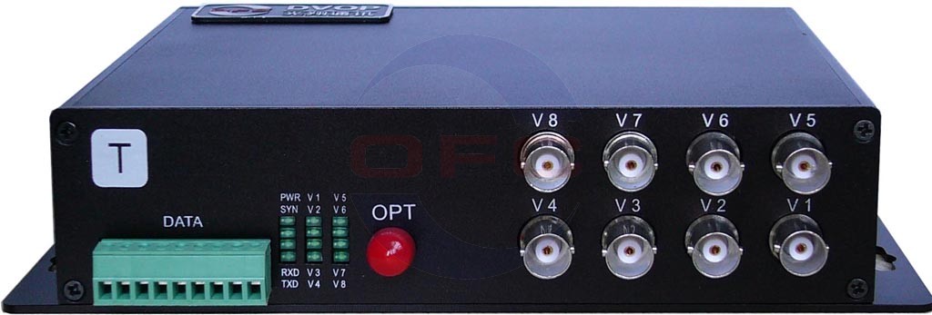 8channels  Digital Video/Audio/Data Fiber Optical Transmitter and Rece