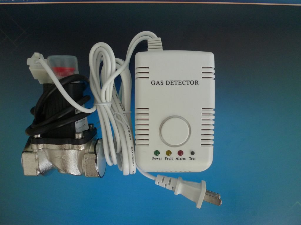 Smart home gas detector with shutoff valve DN20 for household