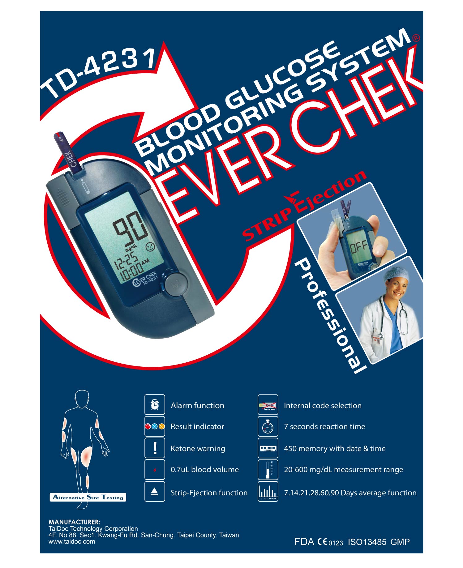 Eject Bloog Glucose Meter