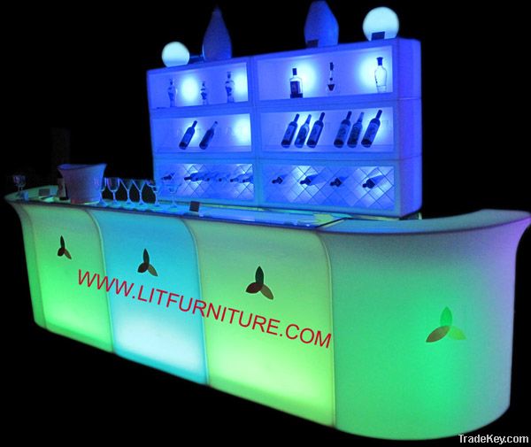 led bar counter/led bar table/led plastic bar furniture