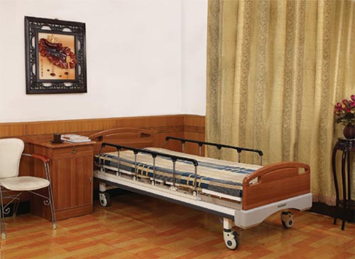 Two-function electric bed for family