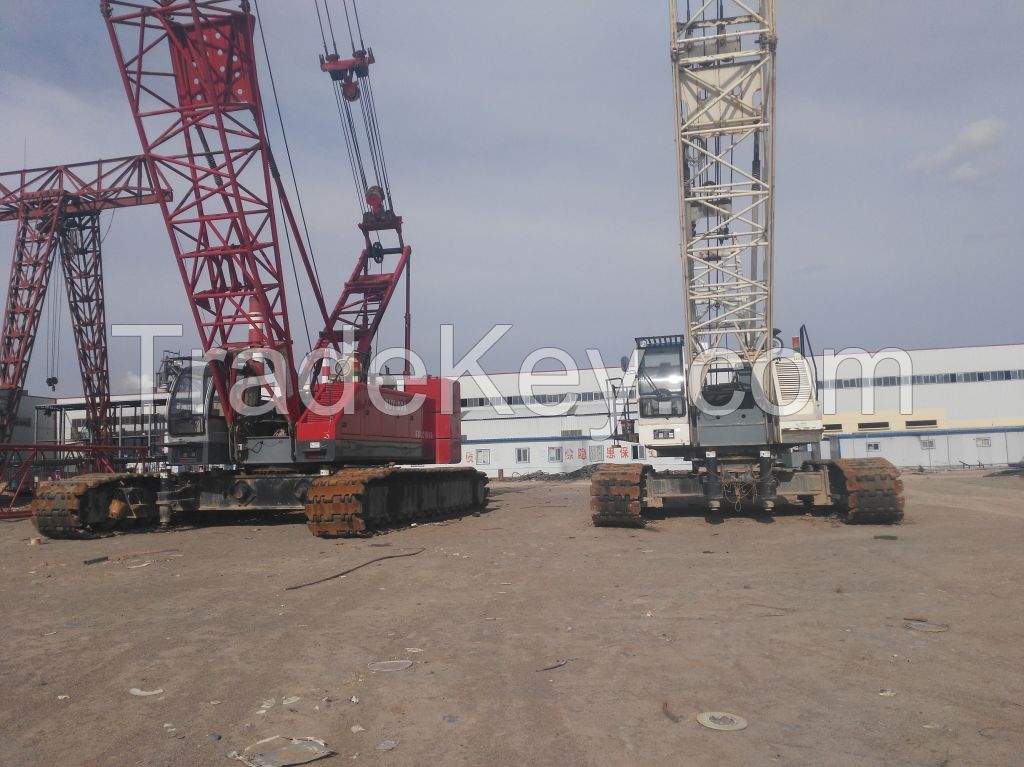 SECOND HAND CRAWLER CRANE FUWA QUY80B AND QUY100A