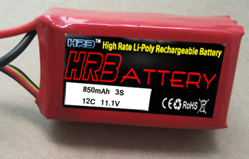 Li-polymer battery for R/C models 30C 4500mAh 3.7V