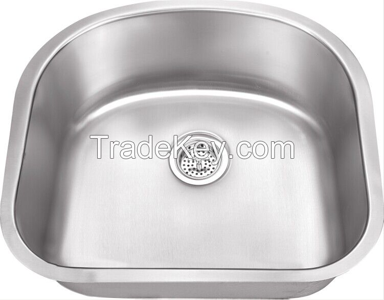 Stainless Steel single D Bowls  Sink