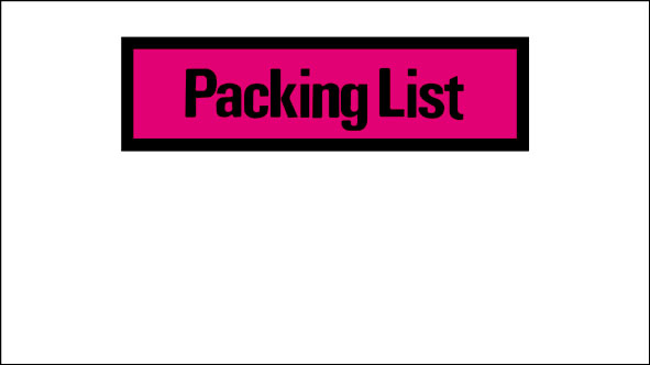offer packing list envelope