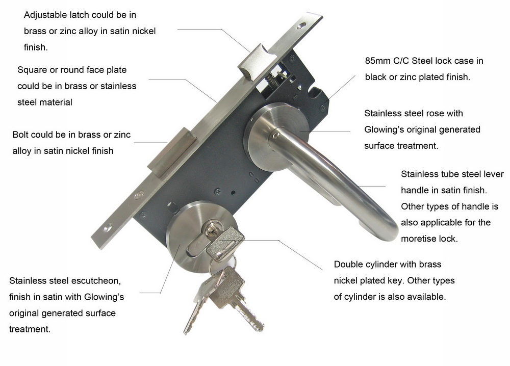 Stainless steel door handle