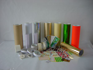 self adhesive paper, PET, PVC, Aluminum Foil