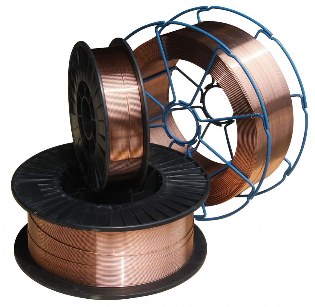 AWS A5.18 ER70S-6 mild steel copper coated co2 gas shielded mig welding wire