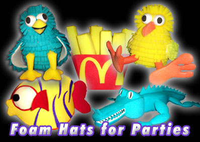 Party Hats Foam Rubber