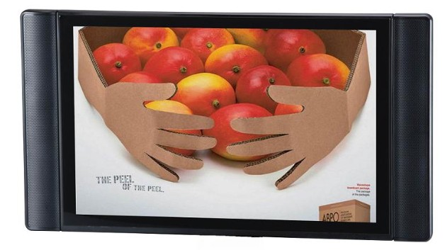 22 inch advertising player for POS promotion, with remote controller