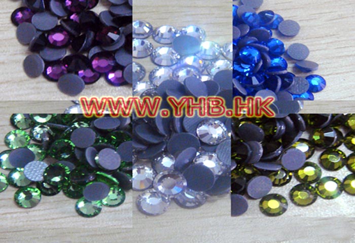 MC hot fix rhinestone with flat back in 45 colors