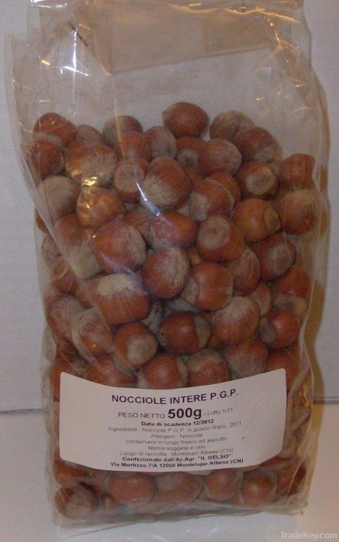 hazelnuts in shell