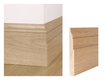 Solid Oak Wood Skirting