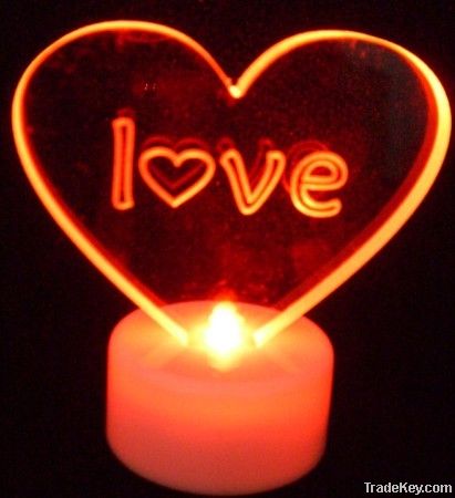 LED table decoration light-heart