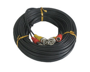 22AWG siamese 95% braid video & power pre-made cable