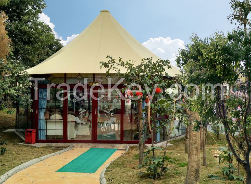 High Peak Luxury Hotel Safari Lodge Tent Resort Hotel Tent for Glamour Camping