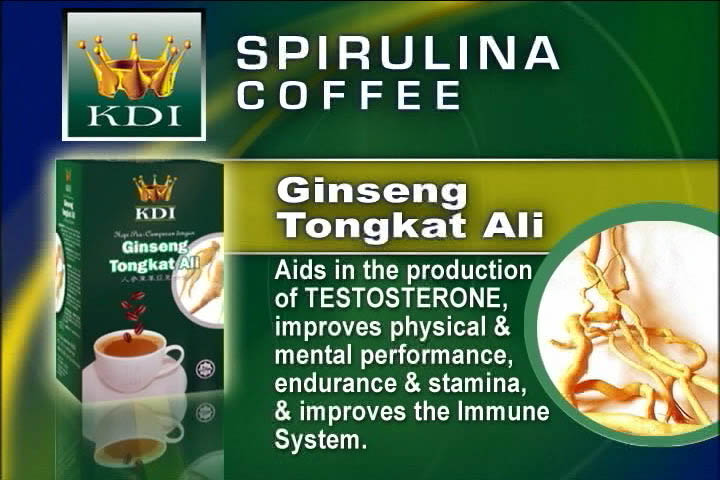King Dnarmsa Spirulina Ginseng Tongkat Ali Coffee