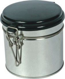 round coffee/tea tin