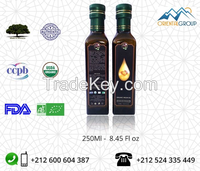 Organic Virgin and deodorized Argan Oil