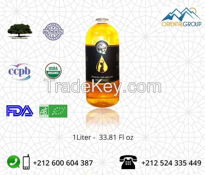 Cold pressed pure organic argan oil best price