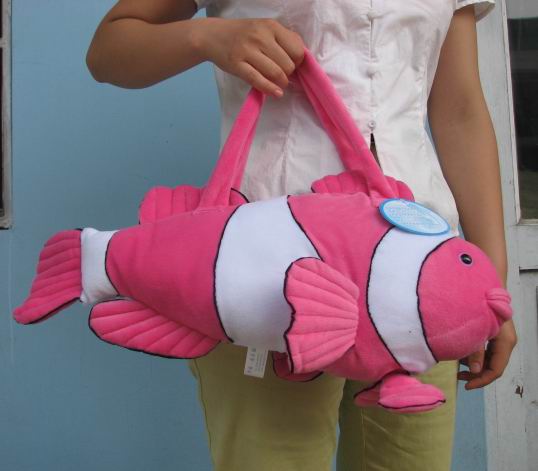 hand bag plush toy--clown fish