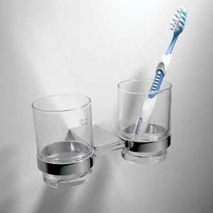 Double glass holder