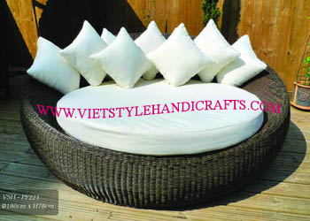 synthetic rattan sofa