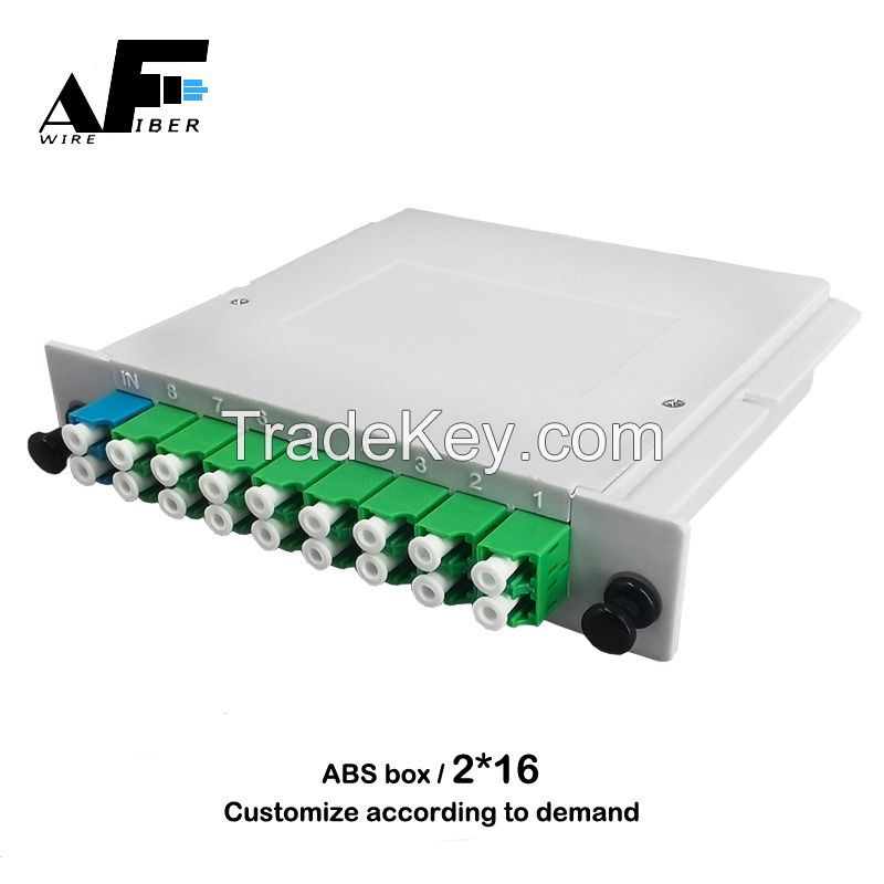 Awire Fiber Optic cable splitter ABS box coupler LGX type 2 16 WS840036 for FTTH