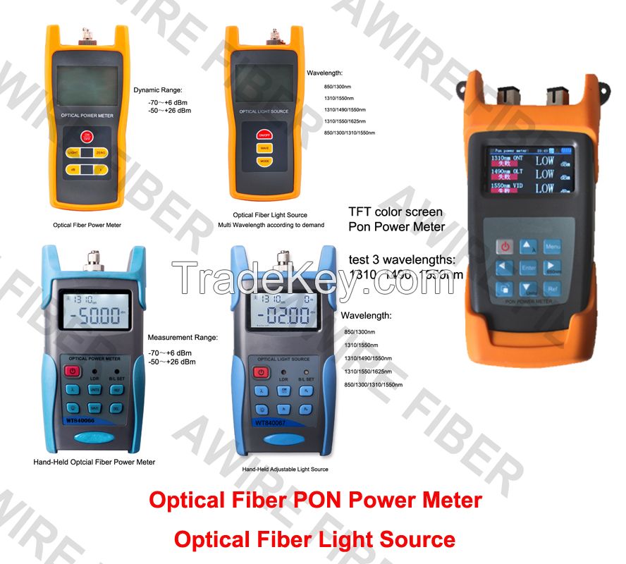 Awire Fiber Optic Test Equipment Fiber test OTDR 1310 1550nm VFL multi function handheld for FTTH
