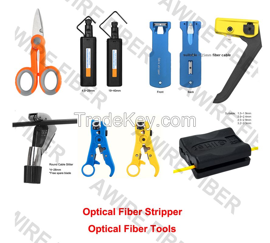 Awire Fiber Optic cable Stripper cutter sheath slitter drop cable stripper for FTTH