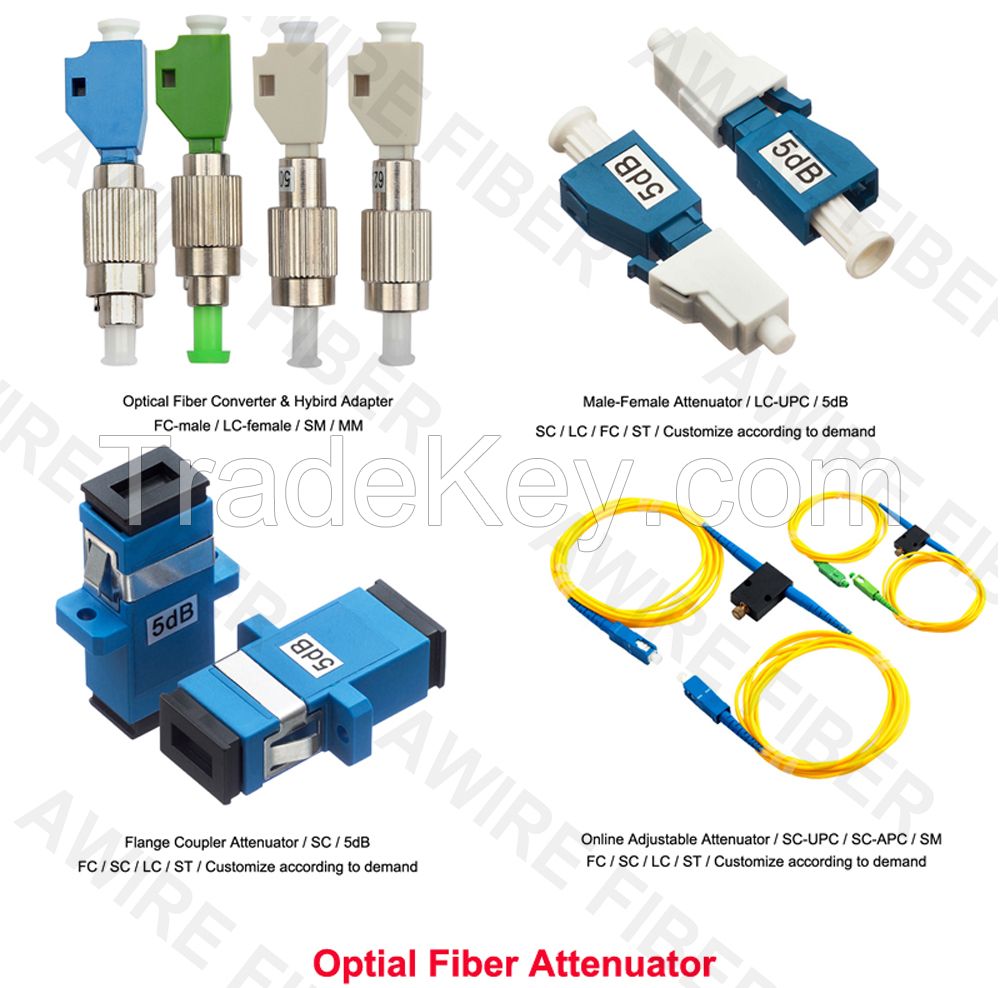 Awire Fiber Optic cable splitter steel tube ABS box coupler LGX type patch cord fiber adapter for FTTH