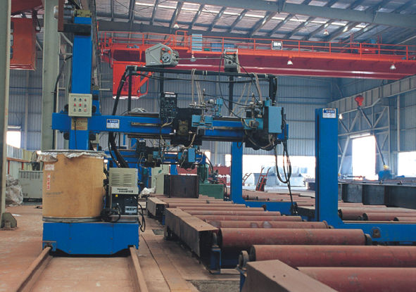 Box beam steel  production line