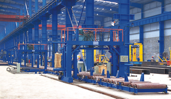 Box beam steel  production line