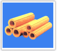 Glass wool pipe