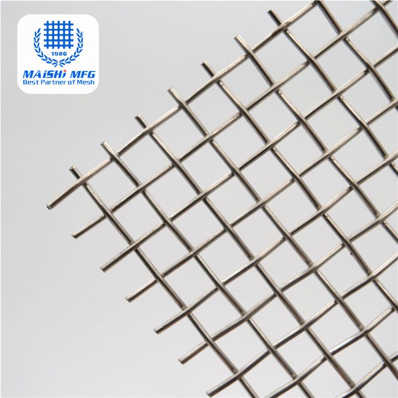 Decorative stainless steel hard weave crimped mesh