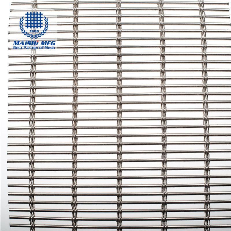 Customized design stainless steel fine slot woven mesh for decoration