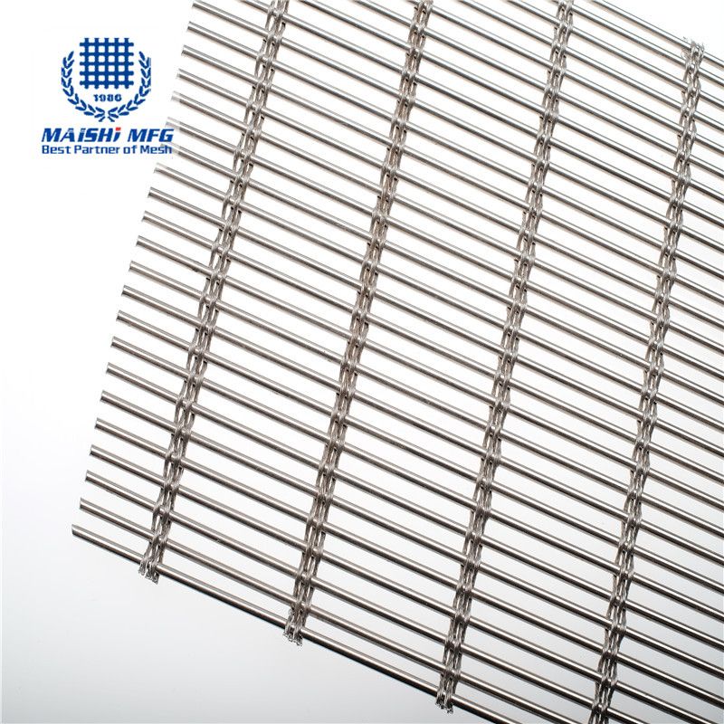 Customized design stainless steel fine slot woven mesh for decoration