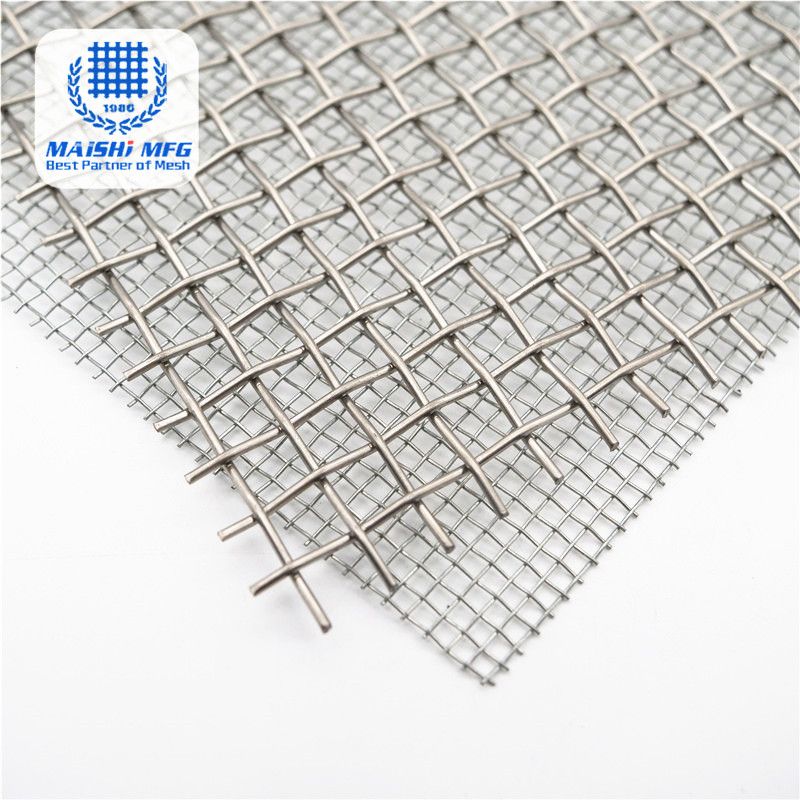 Plain Crimped Woven Stainless Steel Decorative Wire Mesh