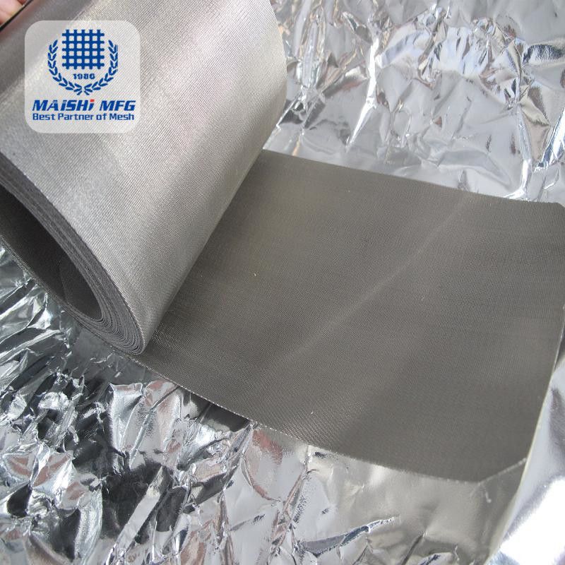Customizable size stainless steel filter cloth