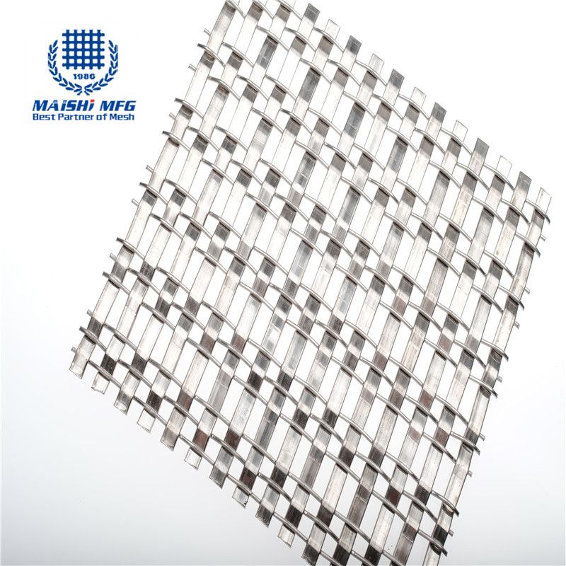 Plain Crimped Woven Stainless Steel Decorative Wire Mesh