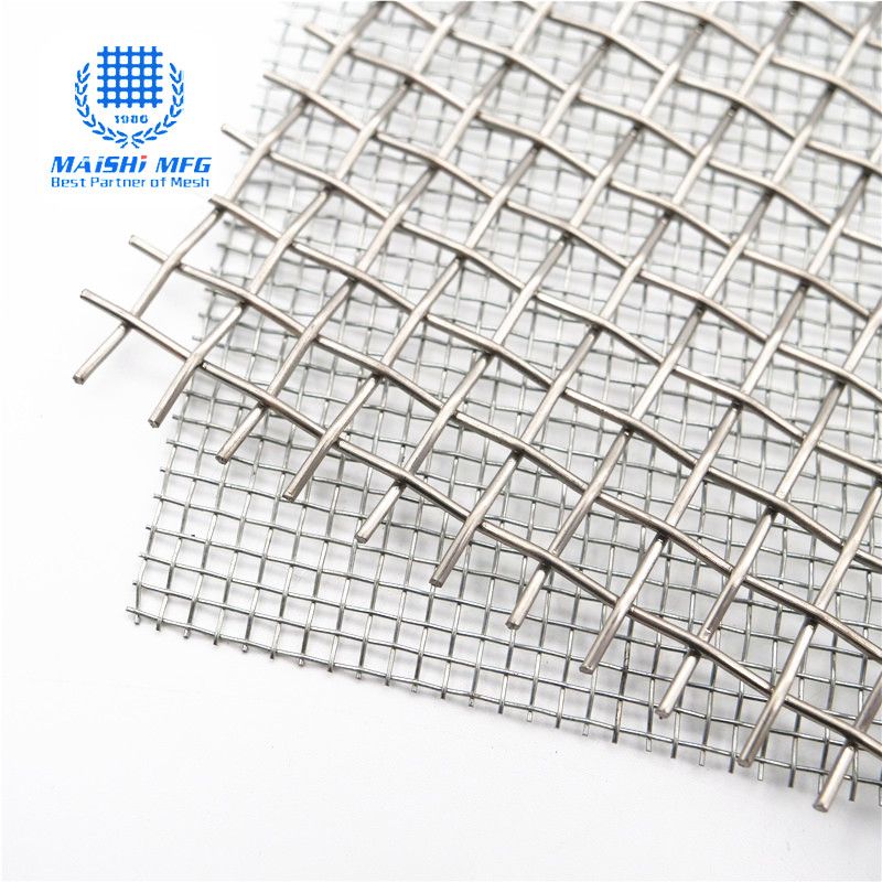 Flat Top Lock Crimp Woven SS Decorative Metal Mesh