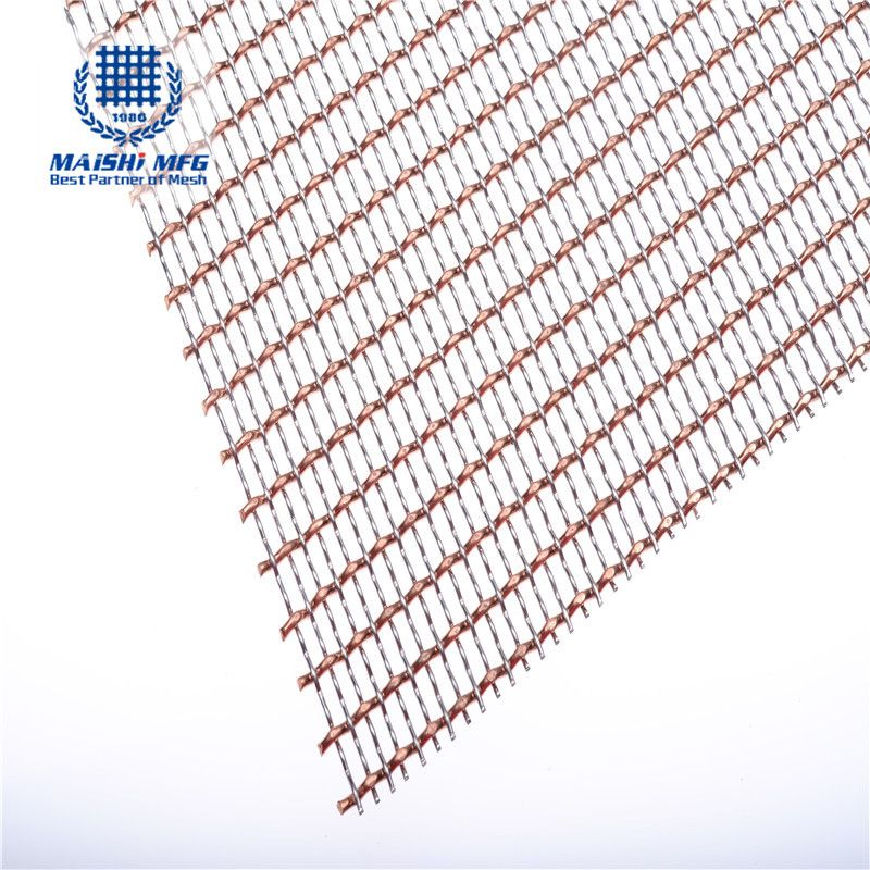 Crimp woven type stainless steel decorative wire mesh