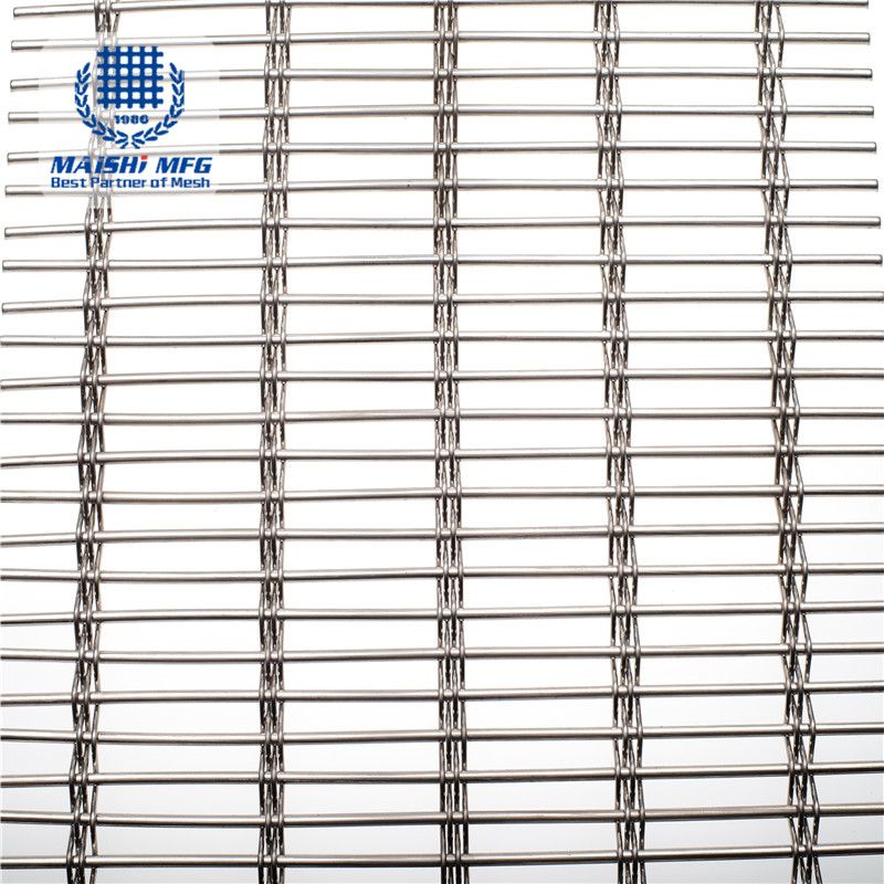 Crimp woven type stainless steel decorative wire mesh
