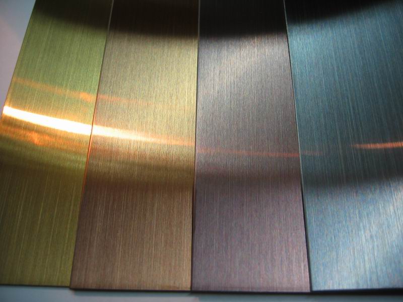 Ti-coated (colored) Stainless Steel sheets