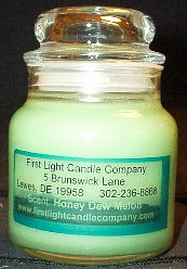 5oz Colonial Jar Candle(Honey Dew Melon Scent)