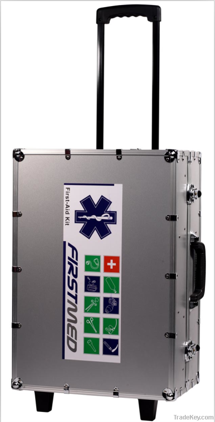 Integrated Aluminum First-aid Kit with Trolley for operation room